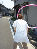 フラフープ対決