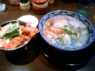 かけかつ丼セット！静岡ｲﾝﾀｰ近く一刻魁堂さん！