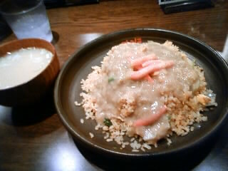 カニミソあんかけチャーハン！旨し！かにチャーハンのお店