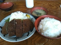 750円ﾐﾝﾁｶﾂ定食！清水区三保の五郎十さんから