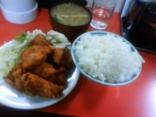 大盛！唐揚げ定食！やはり坊ちゃんは凄い！駿河区大谷