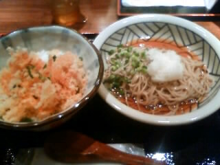 鐘庵静岡駅前店さんのかき揚げ丼セット！
