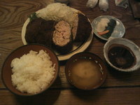 900gﾐﾝﾁｶﾂ定食！清水区三保の五郎十さん！