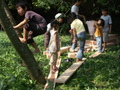 大きな積み木で