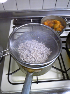 今日のお弁当のおかず　キーマカレー？（本当は炒めただけです）